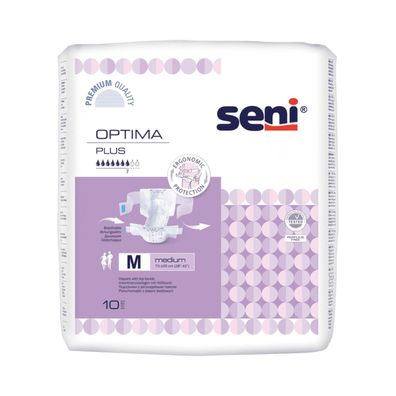 Seni Optima Plus Inkontinenzvorlagen mit Hüftbund - 10 Stück - M | Packung (10 Stück)
