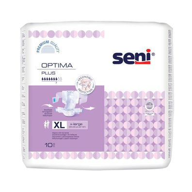 Seni Optima Plus Inkontinenzvorlagen mit Hüftbund - 10 Stück - XL | Packung (10 Stück