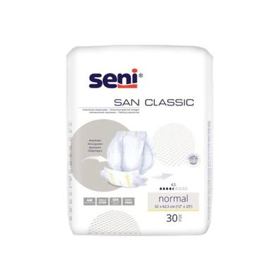 San Seni Classic Normal Inkontinenzvorlage - 30 Stück | Packung (30 Stück)