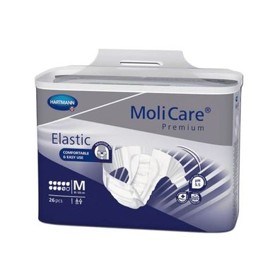 4x MoliCare Premium Elastic, 10 Tropfen, M - 4052199301556 | Packung (14 Stück)
