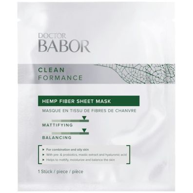 BABOR Cleanformance Hemp Fiber Sheet Mask 1 Stück (Gr. Standardgröße)