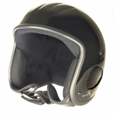 Bores Helm SRM Slight 3 Jethelm mit Textil Innenfutter glänzend Black