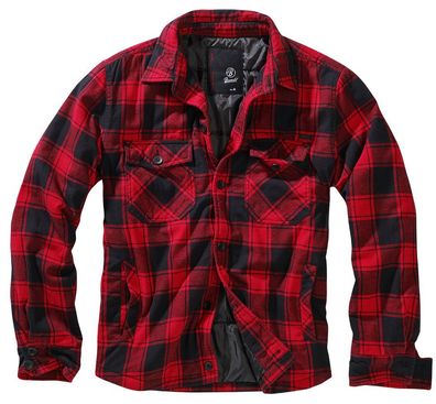 Brandit Jacke Lumberjacket in Red/ Black