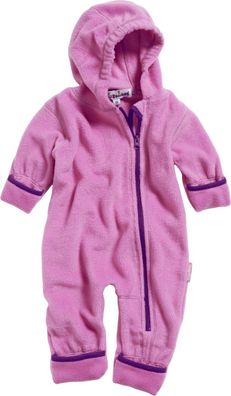 Playshoes Kinder Outdoor Fleece-Overall farblich abgesetzt Pink