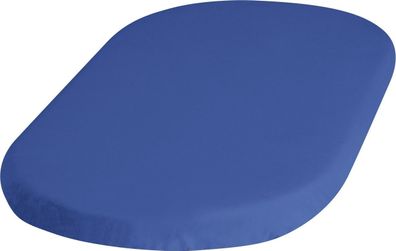 Playshoes Kinder Jersey-Spannbettlaken 81x42 + 10 cm (2er Pack) Blau