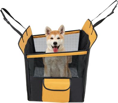 Hunde Autositz, Auto Hundesitz wasserabweisend, Hundeautositz mit Seitentasche