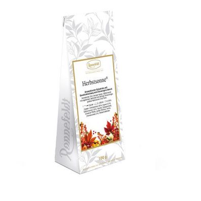 Herbstsonne Aromatisierter Kräutertee mit Gewürzmischung und Zitronengeschmack 100g