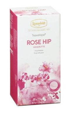 Teavelope Rose hip Früchtetee 25 Teebeutel 75g