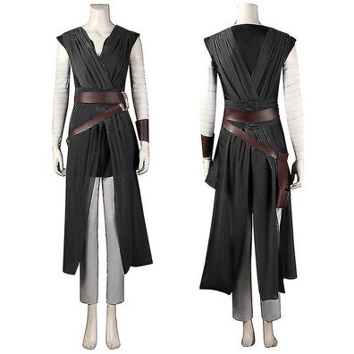 Rey Cosplay Costumes Black Jedi Knight Full Set Halloween Carnival Costume For Adults