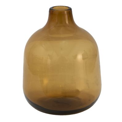Clayre & Eef Vase Ø 10x13 cm Braun Glas (Gr. Ø 10x13 cm)