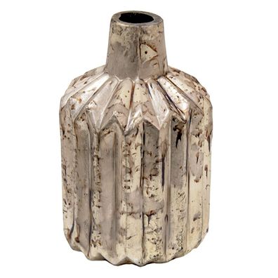 Clayre & Eef Vase 8x8x12 cm Kupferfarbig Glas (Gr. Ø 8x12 cm)