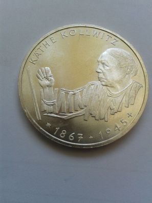 10 Mark 1992 Käthe Kollwitz 15,5g Silber 10 DM 1998 Silber