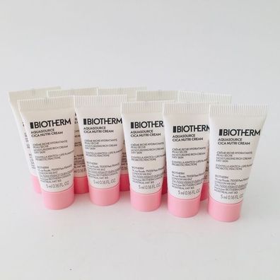 Biotherm Aquasource Cica Nutri Cream Rich Dry Skin 50ml ( 10 X 5ml )