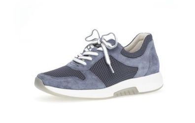 Gabor Comfort Sneaker Low - Blau Leder