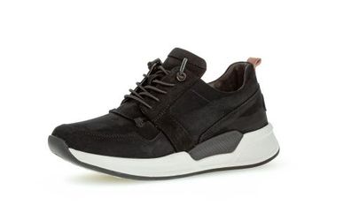 Gabor Comfort Sneaker Low - Schwarz Leder