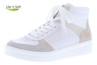 Remonte Sneaker High - Weiß Glattleder