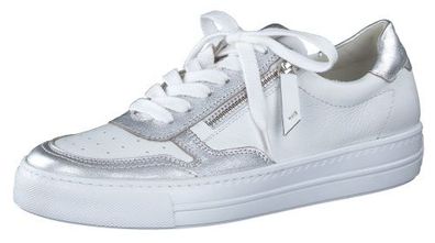 Paul Green Sneaker - Weiß / Silber Leder