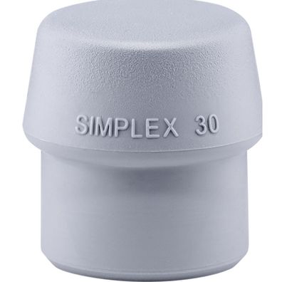 HALDER Simplex Ersatzeinsatz TPE-mid grau 30mm