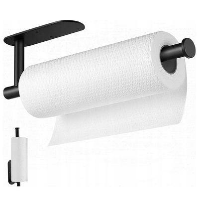 Küchenrollenhalter Handtuchhalter Küchenpapierhalter ohne Bohren - Schwarz 10342