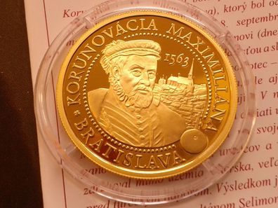 100 euro 2013 PP Slowakei Krönung Kaiser Maximilian 9,5g Gold - RDR