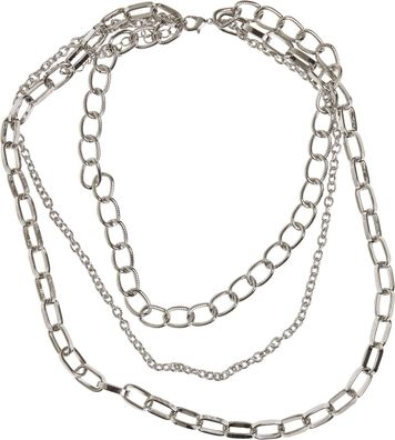 Urban Classics Classic Layering Necklace Silver