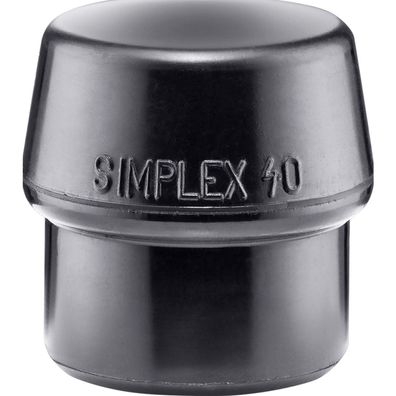 HALDER Simplex Ersatzeinsatz Gummikomposition schwarz 40mm