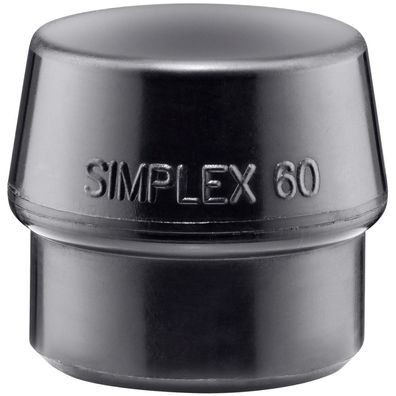 HALDER Simplex Ersatzeinsatz Gummikomposition schwarz 60mm