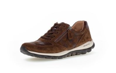Gabor Comfort Sneaker Low Braun Lackleder/ Nubuk