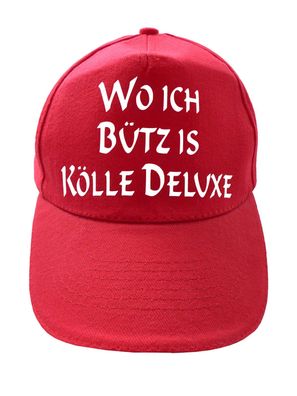 Kappe Wo ich bütz is Kölle Deluxe | Köln Baseballkappe Baseballcap Baseball Cap