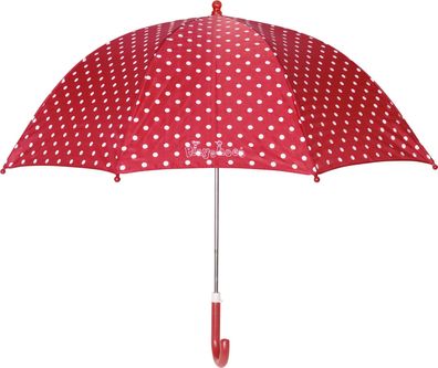 Playshoes Kinder Regenschirm Punkte rot