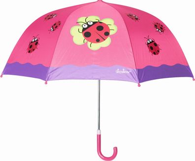 Playshoes Kinder Regenschirm Glückskäfer Pink
