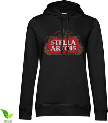 Stella Artois Washed Logo Girls Hoodie Damen Black