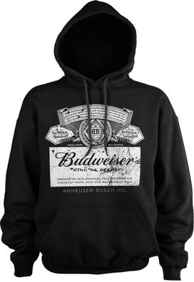 Budweiser Washed Logo Hoodie Black