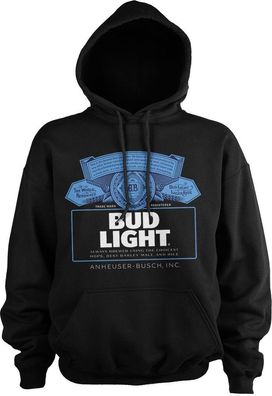Budweiser Bud Light Label Logo Hoodie Black