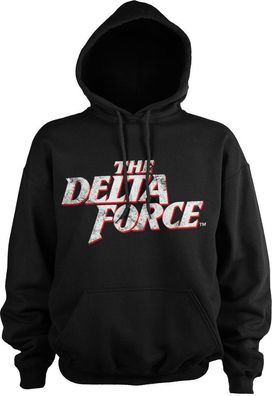 The Delta Force Washed Logo Hoodie Black