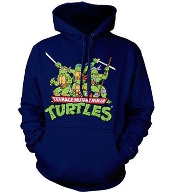 Teenage Mutant Ninja Turtles Turtles Distressed Group Hoodie Navy