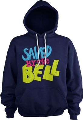 Saved By The Bell Distressed Logo Hoodie Navy