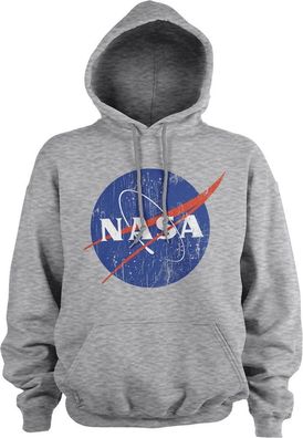 NASA Washed Insignia Hoodie Heather-Grey