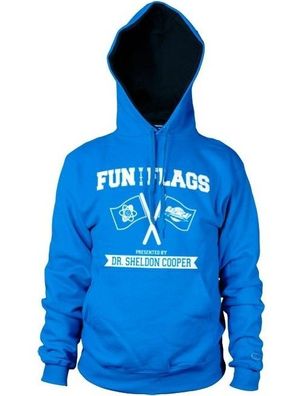 The Big Bang Theory Fun With Flags Hoodie Blue