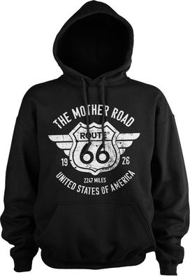 Route 66 The Mother Road Hoodie Black