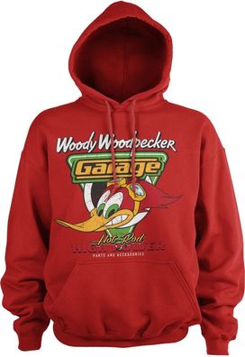 Woody Woodpecker Garage Hoodie Red