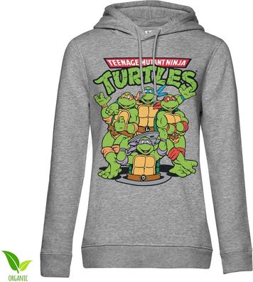 Teenage Mutant Ninja Turtles Group Girls Hoodie Damen Heather-Grey