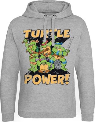 Teenage Mutant Ninja Turtles TMNT Turtle Power! Epic Hoodie Heather-Grey
