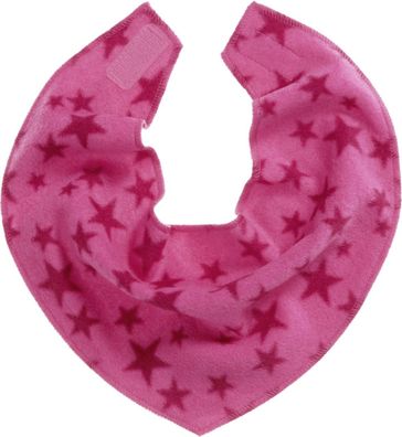 Playshoes Kinder Schal Fleece-Dreieckstuch Sterne Pink