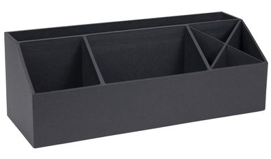 BIGSO BOX OF SWEDEN ELISA Schreibtisch Organizer 4 Fächern Ordnungssystem dunkelgrau