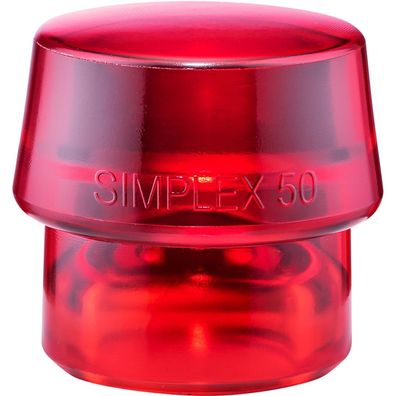 HALDER Simplex Ersatzeinsatz Plastik rot 50mm