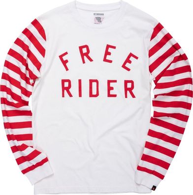 Riding Culture by Rokker Longsleeve Free Rider Red/ White