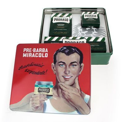 Proraso Vintage Green Box pre-Barba Miracolo Komplettset für die perfekte Rasur