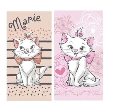 Disney Aristocats Marie Cat Pink Flower Kinder Handtuch 70x140 cm 100% Baumwolle