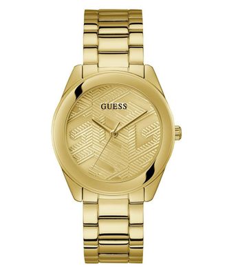 Guess Damen-Armbanduhr Cubed Goldfarben GW0606L2